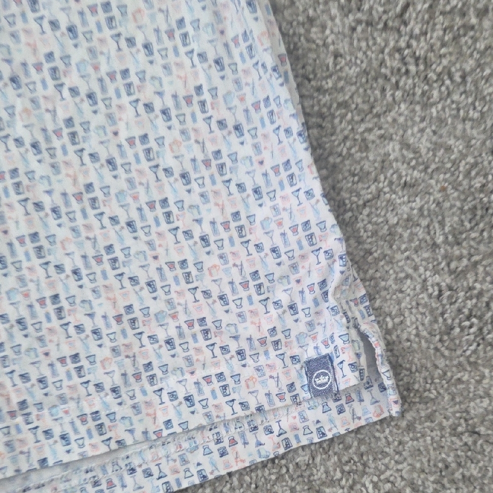 Peter Millar Men's Seaside XL Cocktail Drinks All Over Print Polo Shirt - Picture 5 of 5